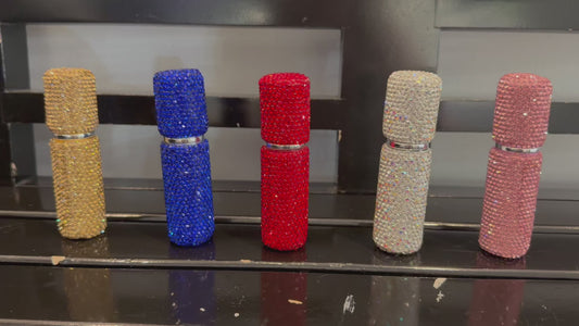 Limited Edition - 10ml refillable Bling Travel Atomizer with choice of fragrance